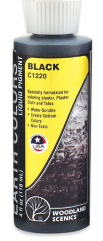 Woodland Scenics C1220 Earth Colors Black Pigment 4 fl oz (118 mL) Bottle