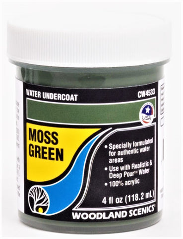 Woodland Scenics Water System CW4533 Moss Green Water Undercoat 4 fl oz