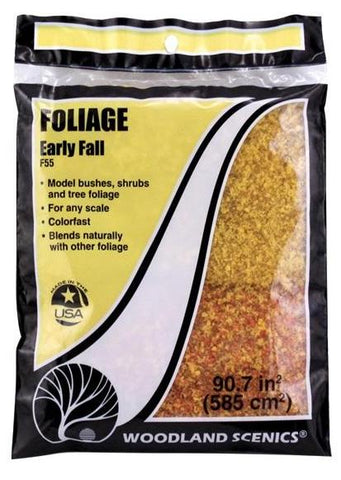 Woodland Scenics F55 Early Fall Mix Foliage 72 sq in Bag