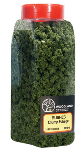 Woodland Scenics FC1645 Light Green Bushes Shaker 57.7 cu in (945 cu cm)