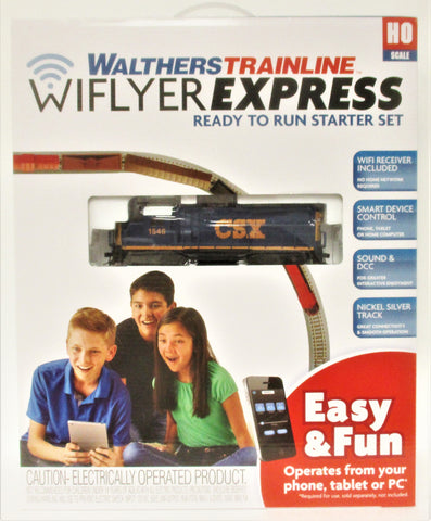 Walthers Trainline 931-1252 CSX WiFlyer DCC Express Train Set