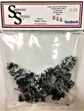 Superior Scenics 2" Tall Winter/Snow Covered Evergreen Trees (5) pcs
