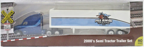 HO Scale Classic Metal Works 106 Paul Bunyan Trucking 2000s Semi Tractor-Trailer