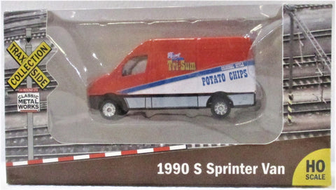 HO Scale Classic Metal Works 103 Tri-Sum Potato Chips 1990 Sprinter Van