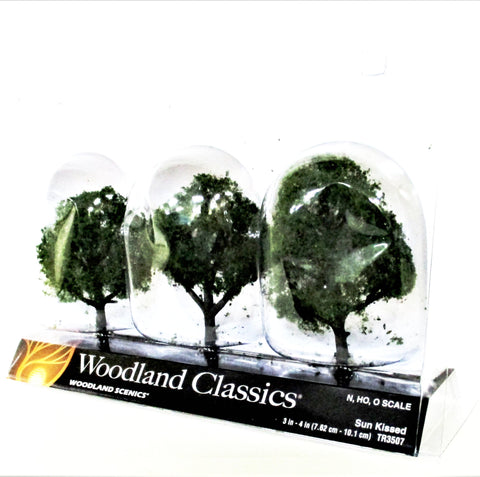 Woodland Classics Ready-Made Trees TR3507 Sun Kissed - 3/pkg