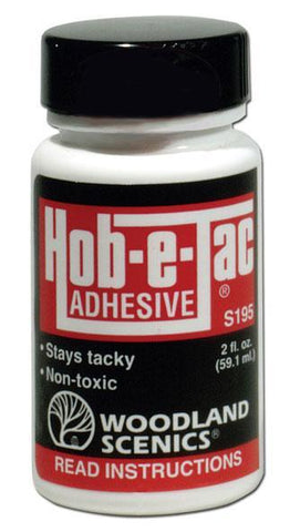 Woodland Scenics S195 Hob-e-Tac Adhesive 2 fl oz (59.1 mL) Bottle
