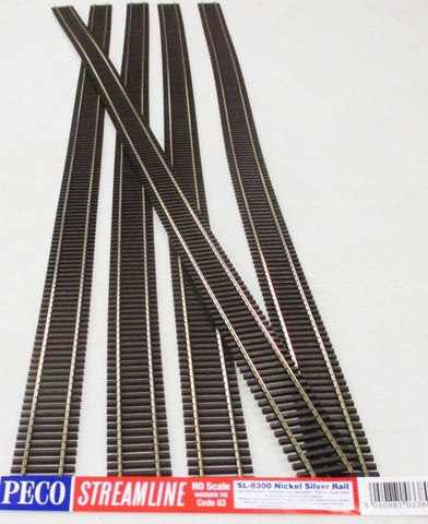 HO Scale Peco SL-8300 Code 83 36" North American-Style Flex Track (5) pcs