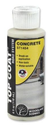 Woodland Scenics ST1454 Sub Terrain System Concrete Top Coat 4 oz Bottle