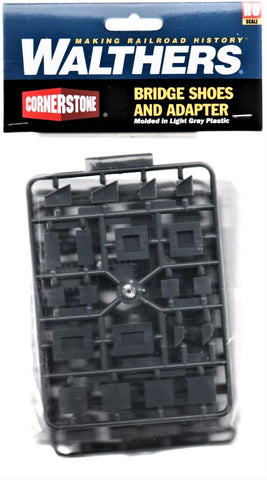 HO Scale Walthers Cornerstone 933-4559 Bridge Shoes & Adapters Assortment Kit