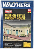HO Scale Walthers Cornerstone 933-2921 Mission-Style Freight House Kit