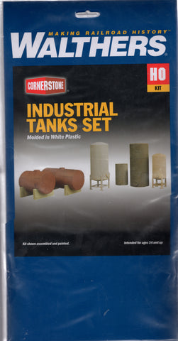 HO Scale Walthers Cornerstone 933-3197 Industrial Tanks Detail Set