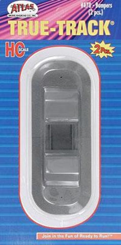 HO Scale Atlas 470 True-Track Code 83 Bumpers pkg (2)