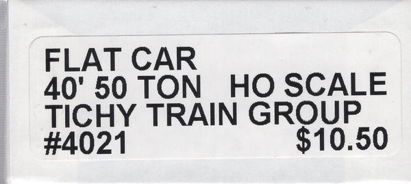 New inbox tichy train group HO scale 40 ft 50-ton flat car 4021 T 1