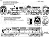 HO Scale Microscale 87-762 Wisconsin & Southern WSOR Locomotives Decal Set