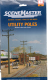 HO Scale Walthers SceneMaster 949-4120 Electric Utility Pole Set Kit