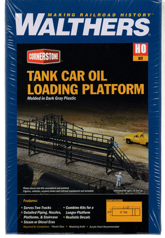 HO Scale Walthers Cornerstone 933-3104 Tank Car Oil Loading Platform Kit