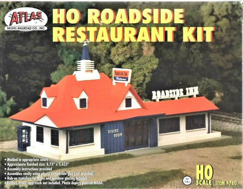 HO Scale Atlas 760 Roadside Restaurant Building Kit