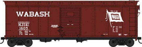 HO Scale Bowser 42461 Wabash NJI&I 1605 40' Single-Door Steel Flour Boxcar