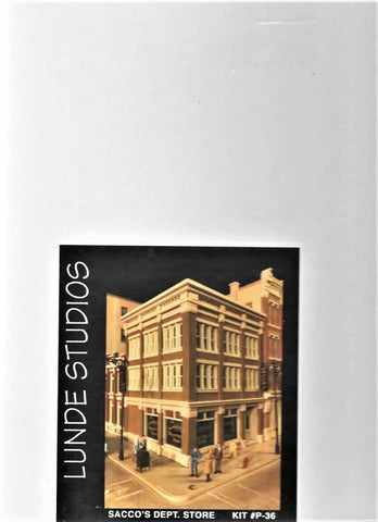 HO Scale Lunde Studios P-36 Saccos Department Store Resin Kit