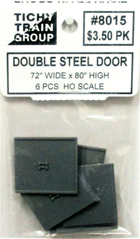 HO Scale Tichy Train Group 8015 Double Steel Structure Door pkg (6)