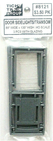 HO Scale Tichy Train Group 8121 Double Door w/Sidelights & Transom 3 Sets