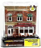 HO Woodland Scenics BR5055 Emilio's Italian Restaurant Built Ready Structure