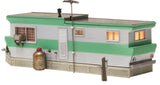 HO Scale Woodland Scenics BR5060 Built & Ready Grillin' & Chillin' Mobile Home