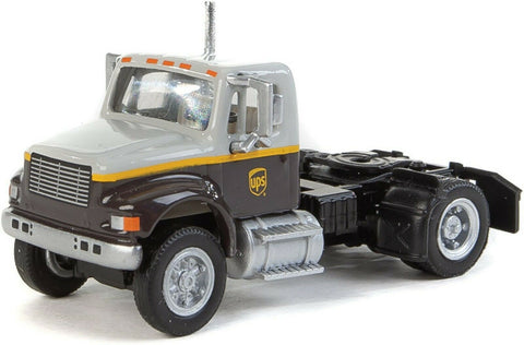 HO Scale Walthers Scene Master 949-11194 UPS Freight Single Axle Semi Tractor
