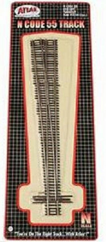 N Scale Atlas 2054 Code 55 #10 LeftHand Turnout