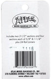 N Scale Atlas 2509 Code 80 Assorted Straight Snap-Track pkg (10)