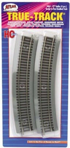 HO Scale Atlas 463 True-Track Code 83 22" Radius Curve pkg (4)