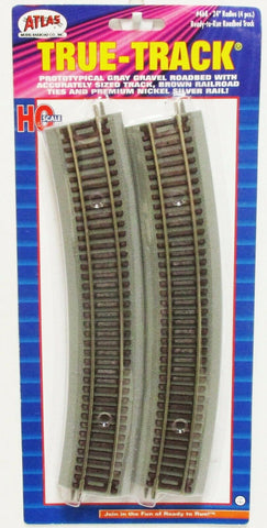 HO Scale Atlas 468 True-Track Code 83 24" Radius Curve pkg (4)