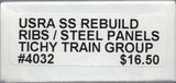 HO Scale Tichy Train Group 4032 Undecorated USRA 40' Rebuilt Boxcar Kit