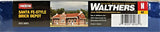 N Scale Walthers Cornerstone 933-3803 Santa Fe-Style Brick Depot Building Kit