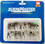 HO Scale Walthers SceneMaster 949-6027 Horses & Riders Figure Set (8) pcs
