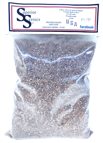 HO Scale Superior Scenics Western Blend Very Fine Ballast 42 oz Bag