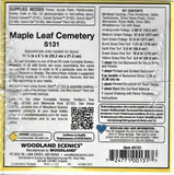 HO Woodland Scenics S131 Complete Scenes Maple Leaf Cemetery Kit