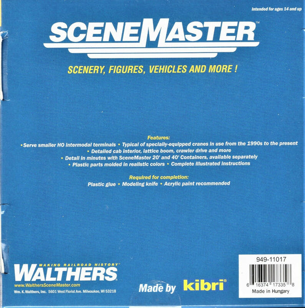 Walthers SceneMaster HO 949-11017 Heavy Duty Container Crane - Kit