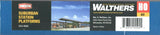 HO Scale Walthers Cornerstone 933-4099 Suburban Station Platforms Kit pkg (4)