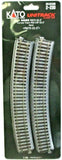 HO Scale Kato Unitrack 2-230 Curve Track 26-3/8" 670mm Radius pkg (4)
