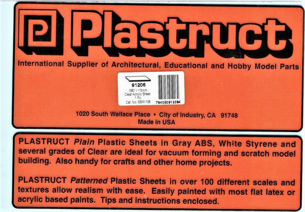 Plastruct Clear Acrylic Rods