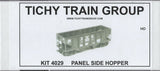 HO Scale Tichy Train Group 4029 Undecorated 36' USRA 2-Bay Open Steel Hopper Kit