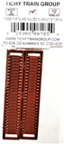 HO Scale Tichy Train 8185 6" Channel Splice Plates pkg (54)