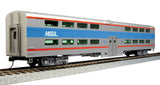 HO Scale Kato 35-6038 Chicago Metra 7780 Pullman Bi-Level 4-Window Coach