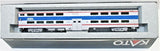 HO Scale Kato 35-6027 Chicago Metra 8730 Pullman Bi-Level 4-Window Cab Coach
