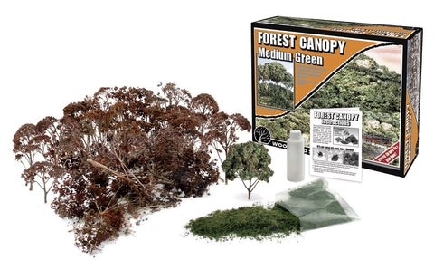 Woodland Classics F1661 Medium Green Forest Canopy Tree Kit