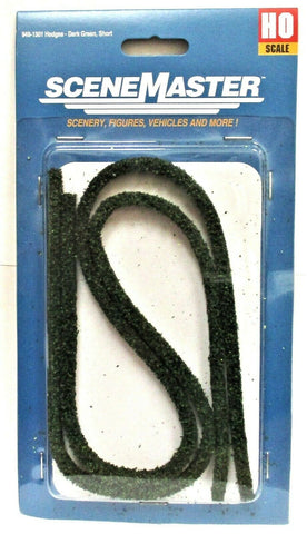 HO Scale Walthers SceneMaster 949-1301 Short Hedges Dark Green