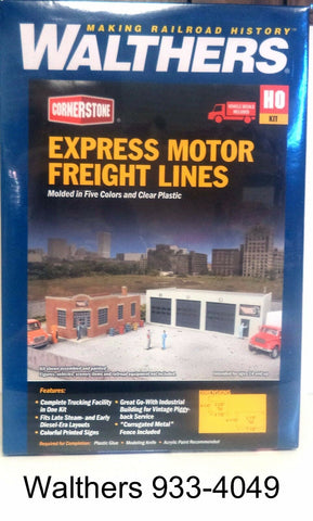 HO Scale Walthers Cornerstone 933-4049 Express Motor Freight Lines Building Kit