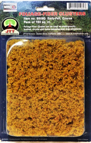 HO/ALL Scale JTT Miniature Tree 95060 Coarse Early Fall Foliage Fiber Cluster 150 Square Inches