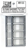 HO Scale Tichy Train Group 8133 Masonry Windows W/Separate Tilt Out pkg(8)